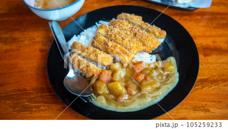 Katsu curry(Curry rice with fried pork) 105259233