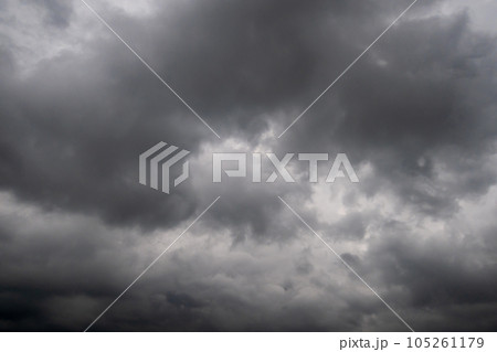 Dark cloud on the sky before thunderstorm Dark cloud on the sky before thunderstorm 105261179