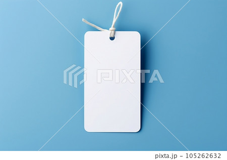 Layout of a white empty tag Layout of a white empty tag 105262632