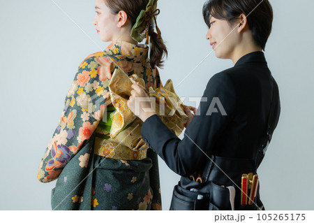 振袖　着付け 105265175