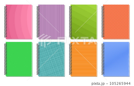Vector Spiral Notebook Covers 105265944