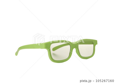 PNG, green, transparent glasses, isolated on white background PNG, green, transparent glasses, isolated on white background 105267160