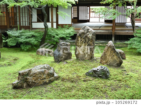 建仁寺 雨上がりの潮音庭 建仁寺 雨上がりの潮音庭 105269172
