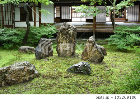 建仁寺 雨上がりの潮音庭 建仁寺 雨上がりの潮音庭 105269180