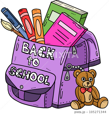 Backpack Back to School Clipart