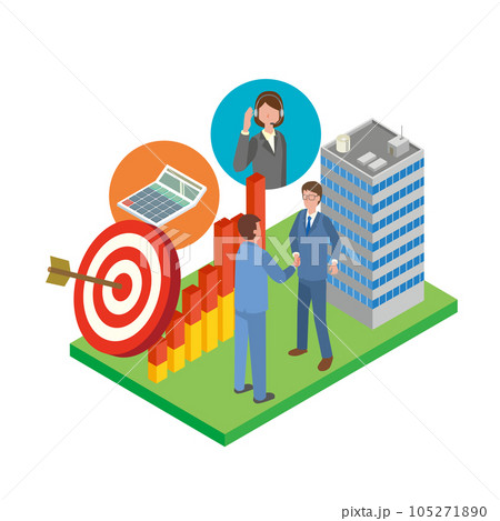 派遣社員・業務委託のイメージイラスト 派遣社員・業務委託のイメージイラスト 105271890