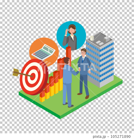 派遣社員・業務委託のイメージイラスト 派遣社員・業務委託のイメージイラスト 105271890