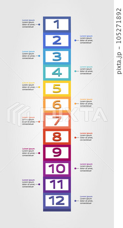 timeline step square chart template for infographic for presentation for 12 element timeline step square chart template for infographic for presentation for 12 element 105271892