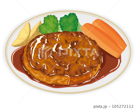 照り焼きハンバーグ 105272112