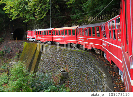 大井川鉄道、DD20形に牽引されて進む列車、後方の客車から 105272116