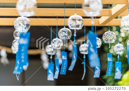 「埼玉県」久伊豆神社の江戸風鈴 岩槻市 「埼玉県」久伊豆神社の江戸風鈴 岩槻市 105272270