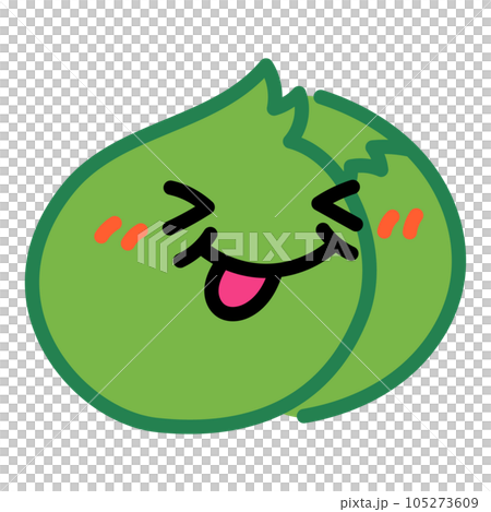 Cute lettuce character illustration material 105273609