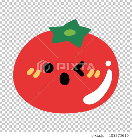 Cute tomato character illustration material 105273610