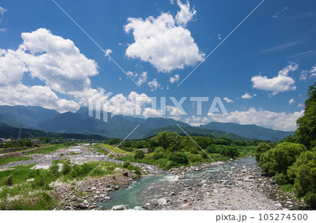 釜無川の風景 釜無川からの眺め 釜無川の風景 釜無川からの眺め 105274500