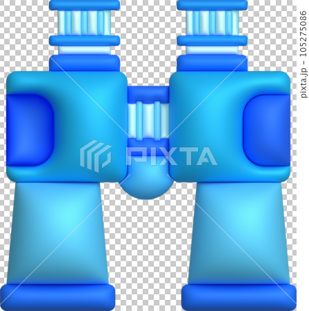 3d illustration Optical instruments for viewing distant. binoculars, spyglass. 105275086
