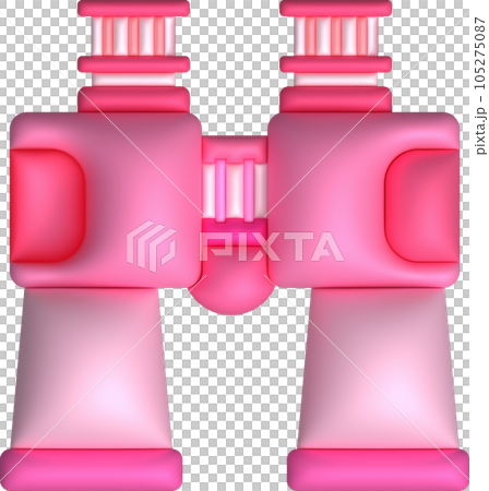 3d illustration Optical instruments for viewing distant. binoculars, spyglass. 105275087