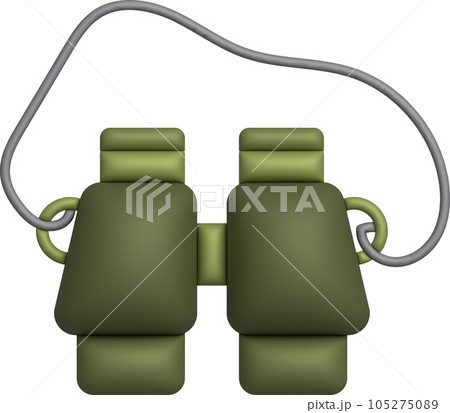 3d illustration Optical instruments for viewing distant. binoculars, spyglass. 3d illustration Optical instruments for viewing distant. binoculars, spyglass. 105275089