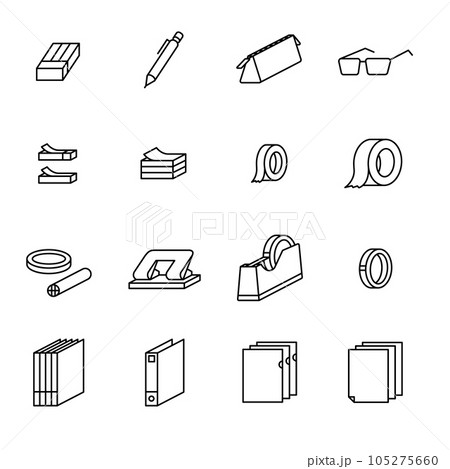 文房具のアイコン集 105275660