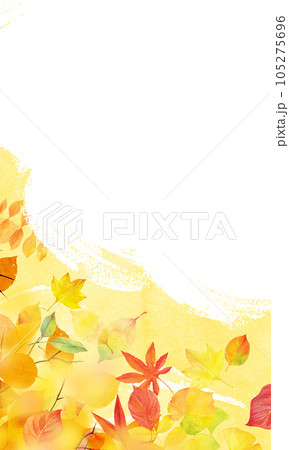秋イメージの背景素材 紅葉 落ち葉 秋イメージの背景素材 紅葉 落ち葉 105275696