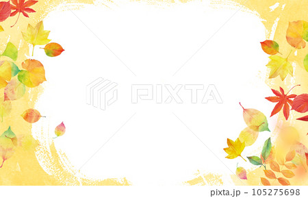 秋イメージの背景素材　紅葉　落ち葉 105275698
