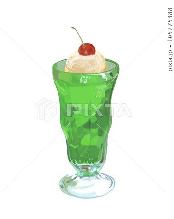クリームソーダ（チェリー付き） 105275888