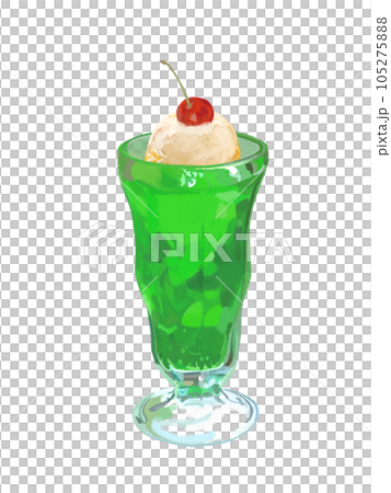 クリームソーダ（チェリー付き） 105275888