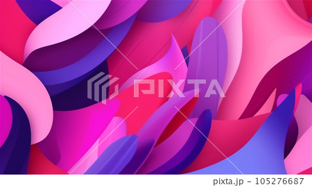 Generative AI, Pretty in Pink - Abstract Pattern for Fashion and Beauty 105276687