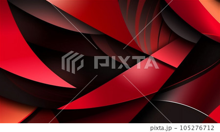 Generative AI, Red and Black Sporty Abstract Pattern 105276712