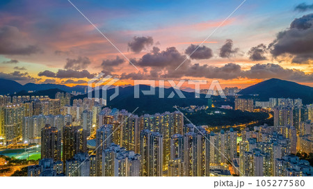 July 23 2023 Residential building at TKO district, Night view July 23 2023 Residential building at TKO district, Night view 105277580