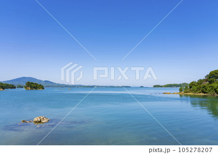 【熊本県】天草パールラインと天草松島の景観 【熊本県】天草パールラインと天草松島の景観 105278207