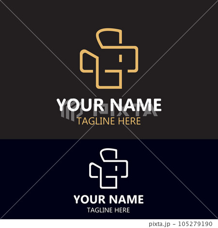 Medical cross logotype health care simple modern design illustration template Medical cross logotype health care simple modern design illustration template 105279190