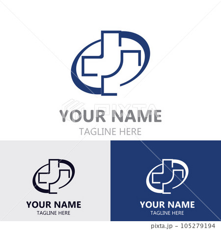 Medical cross logotype health care simple modern design illustration template Medical cross logotype health care simple modern design illustration template 105279194
