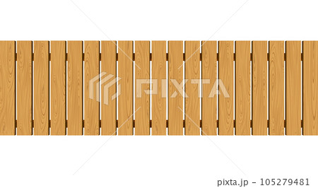 top view wooden bridge on the white background top view wooden bridge on the white background 105279481