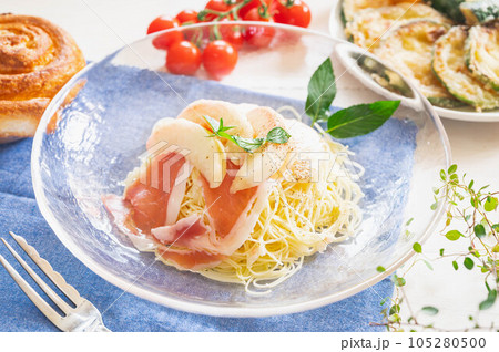 桃の冷製パスタ 桃の冷製パスタ 105280500