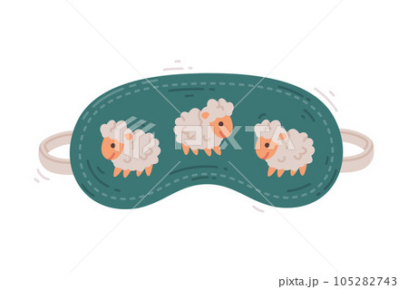 Eye Mask for Sleeping as Cloth Cover to Block out Light Vector Illustration Eye Mask for Sleeping as Cloth Cover to Block out Light Vector Illustration 105282743