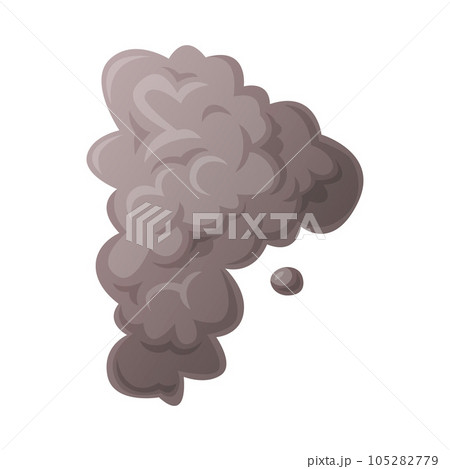 Grey Smoke Cloud and Dust Explosion Puff Vector Illustration Grey Smoke Cloud and Dust Explosion Puff Vector Illustration 105282779