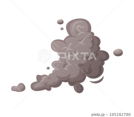 Grey Smoke Cloud and Dust Explosion Puff Vector Illustration Grey Smoke Cloud and Dust Explosion Puff Vector Illustration 105282780