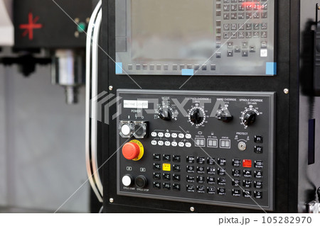 control panel of CNC vertical machining center control panel of CNC vertical machining center 105282970