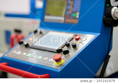 switches and buttons on the control panel 105282979
