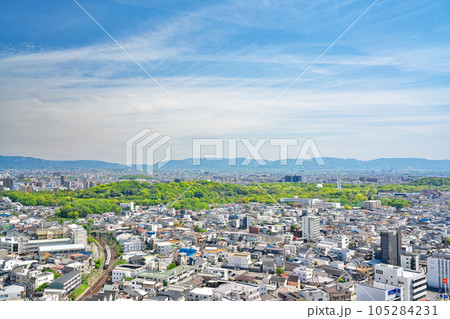 【堺市役所より仁徳天皇陵】 大阪府堺市 105284231