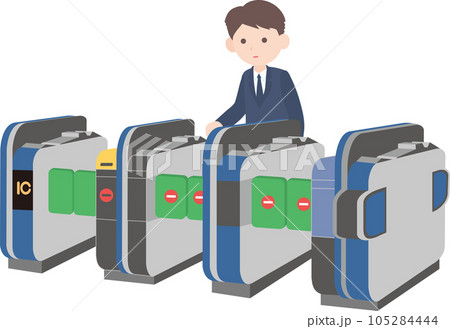 Print自動改札_人物入り 105284444