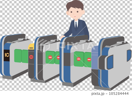Print自動改札_人物入り 105284444