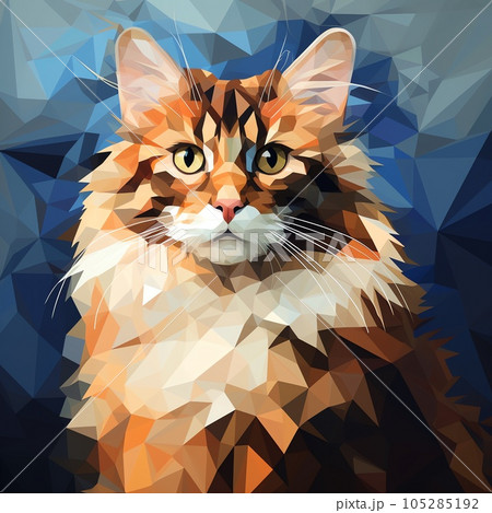 ノルウェージャンフォレストキャット | Generative AIのイラスト素材