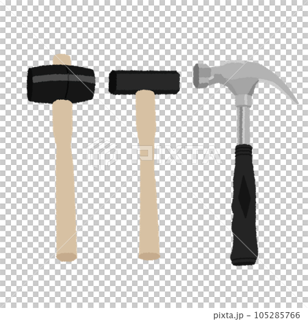 ハンマー/トンカチのイラスト 105285766