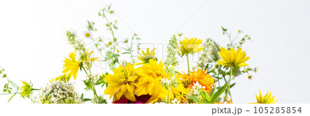 Summer bouquet of seasonal flowers Summer bouquet of seasonal flowers 105285854