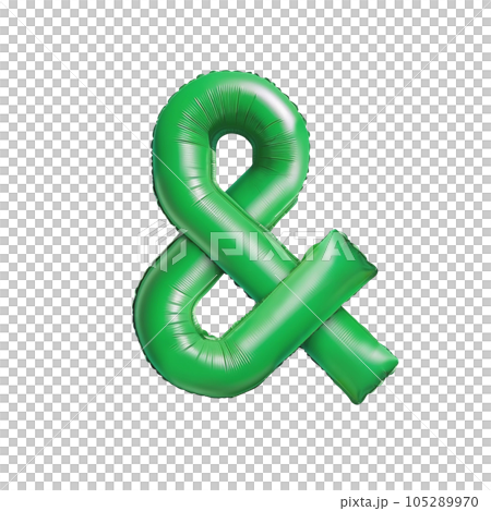 Colorful Air Mattress in the Shape of the And Symbol 105289970