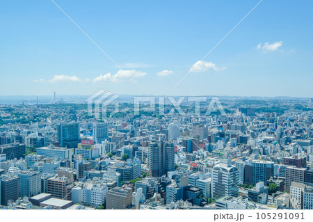神奈川県横浜市みなとみらいの都市風景 105291091