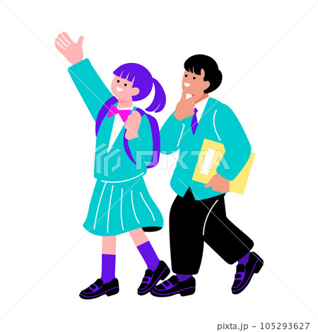 多国籍社会、ダイバーシティをイメージする若者のイラスト 105293627