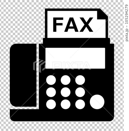 Fax electronic device illustration used in business Fax electronic device illustration used in business 105294279