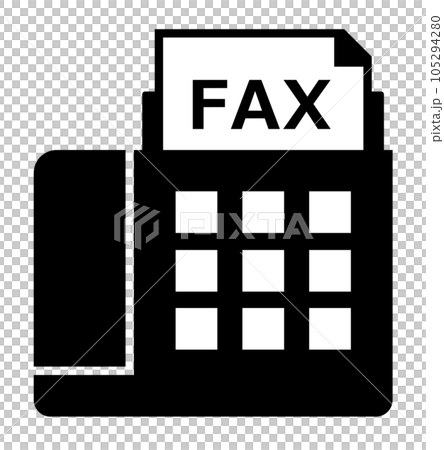 商業中使用的傳真電子設備插圖 105294280